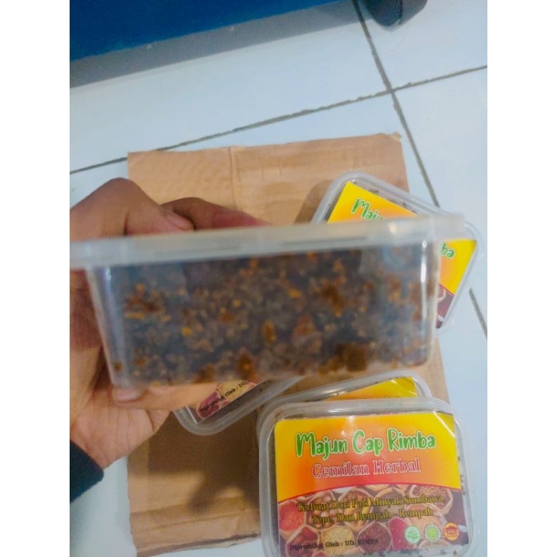 Cemilan Herbal sari pati minyak sumbawa Majun Cap Rimba