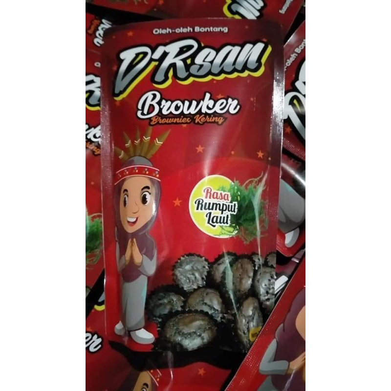 

Browker D’Rsan varian rumput laut | Brownis kering