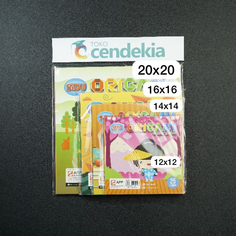 

Kertas Lipat Origami SIDU 14 x 14 cm 100 lbr