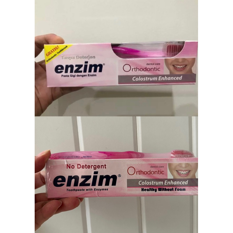 Pasta Gigi Enzim orthodontic 100 ml/124 Gr dg sikat gigi ortho