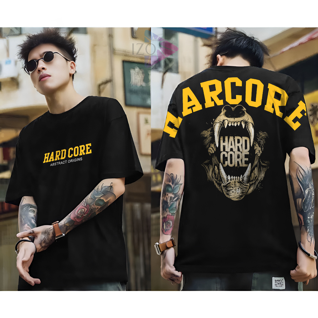 Baju Kaos Tshirt Pria Terbaru Samurai Jepang Hardcore Warna Hitam Putih Distro Lengan Pendek Motif S