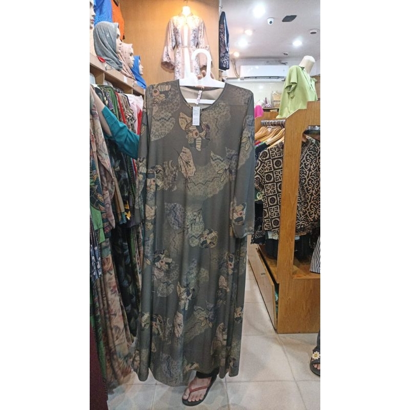 gamis wanita kaos korea silk terbaru murah