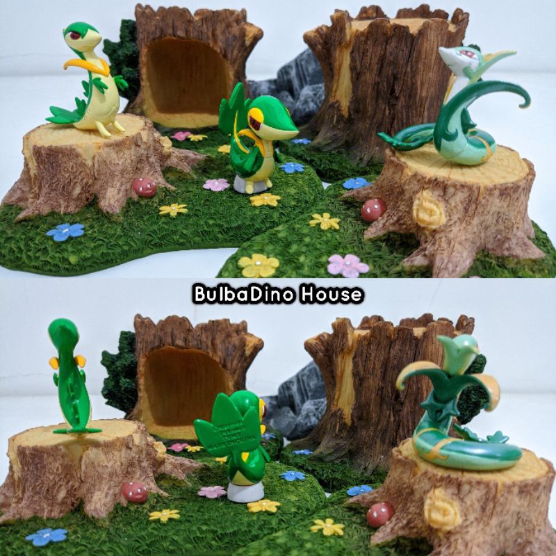 Takara Tomy Moncolle Monster Collection Starter Pokemon Unova Gen 5 : Snivy + Servine + Serperior