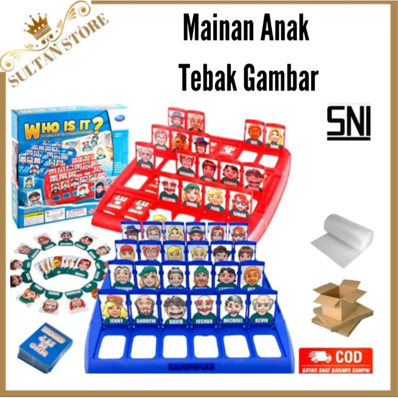 Mainan Tebak Gambar Tebak Tebakan Orang permainan papan Board Game SS1556