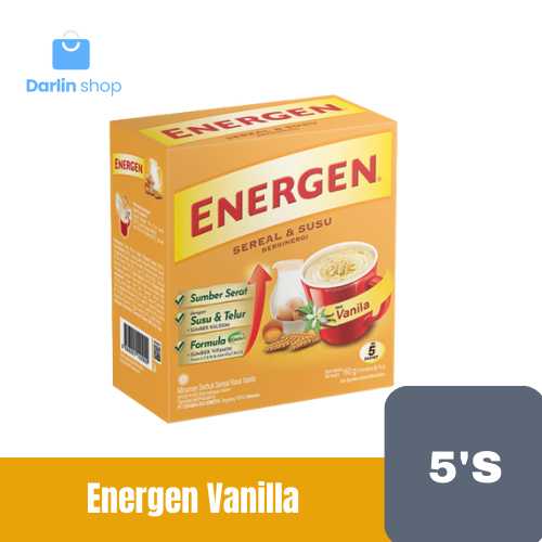

ENERGEN Minuman Sereal Vanila 5 Sachet x 30 g