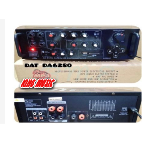 AMPLIFIER DAT DA 6280 AMPLI DAT DA6280 DAT 6280 ORIGINAL