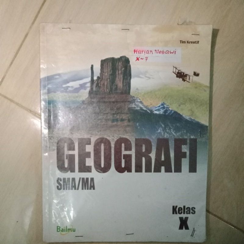 Buku Geografi Kelas 10/ Kelas 1 SMA Bailmu