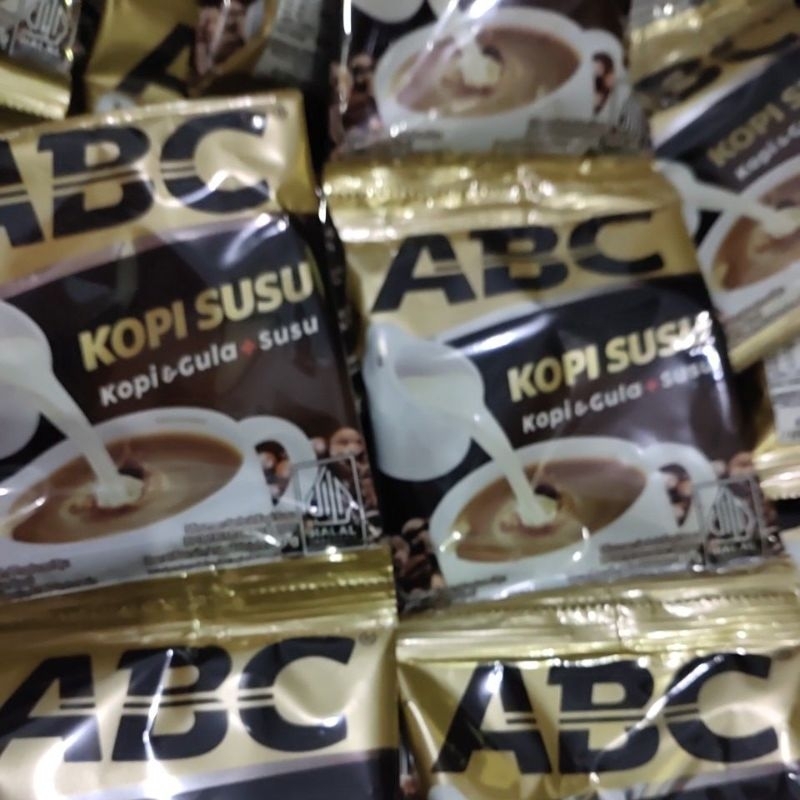 

abc kopi susu 10 shaset kopi+gula+susu