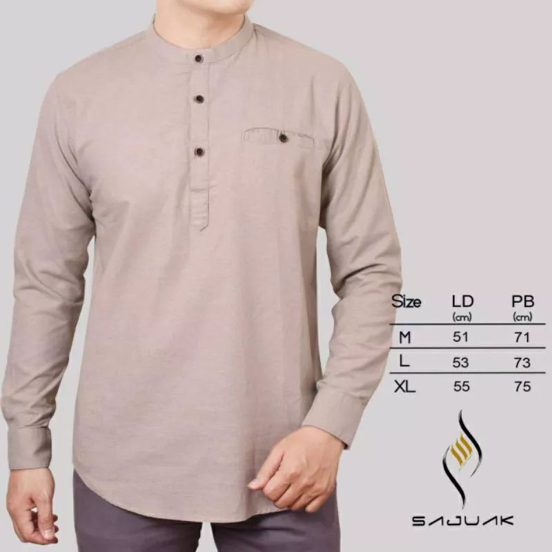 baju Koko lengan panjang,kameja Koko original original Agera/sajuak