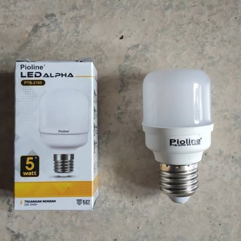 Lampu Bulb Led Pioline 5 Watt SNI Hemat Energy Termurah Cahaya Putih