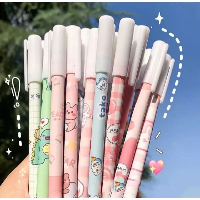 

Bolpoin gel hapus tinta hitam 6 pcs & 12 pcs