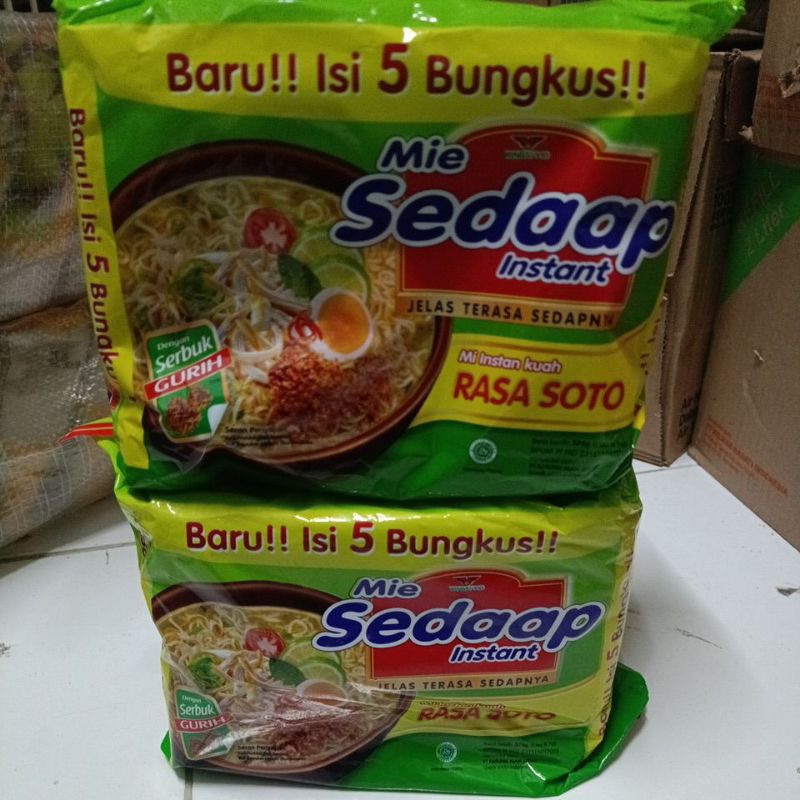 

Sedaap soto pack isi 5