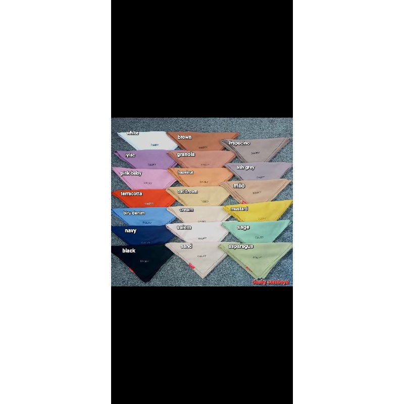 hijab segiempat polos attarin dauky