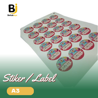 

1 LEMBAR STIKER / STIKER LABEL / LABEL / STICKER CUSTOM / STIKER LABEL MAKANAN / STIKER LABEL