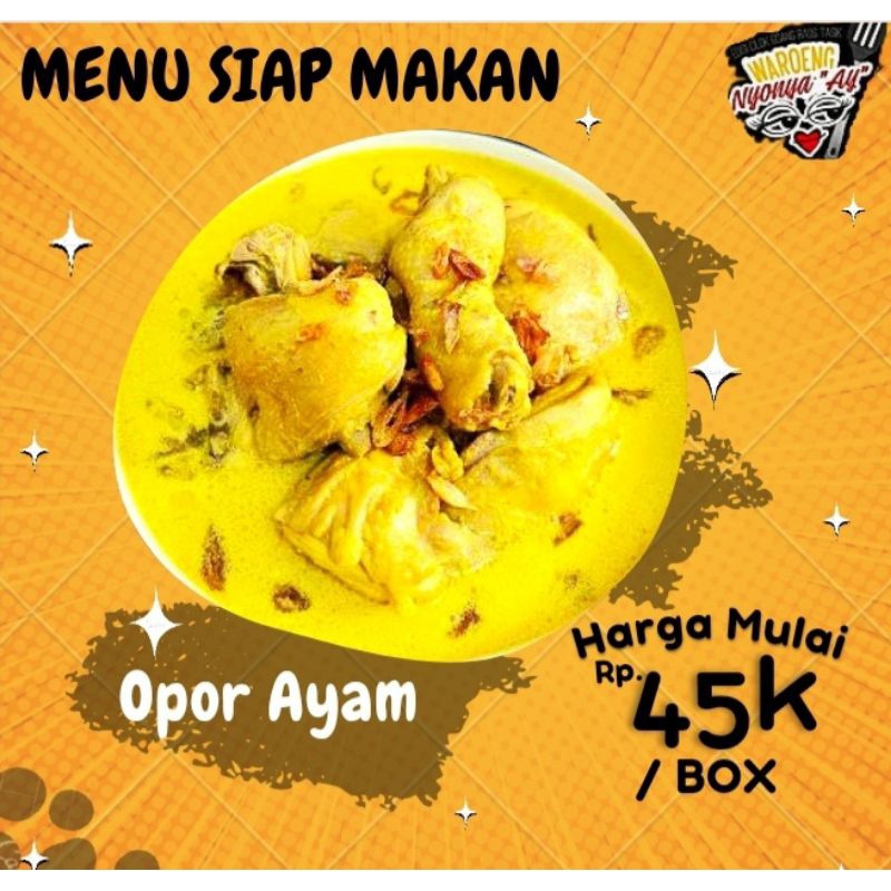 

OPOR Ayam (siap makan)