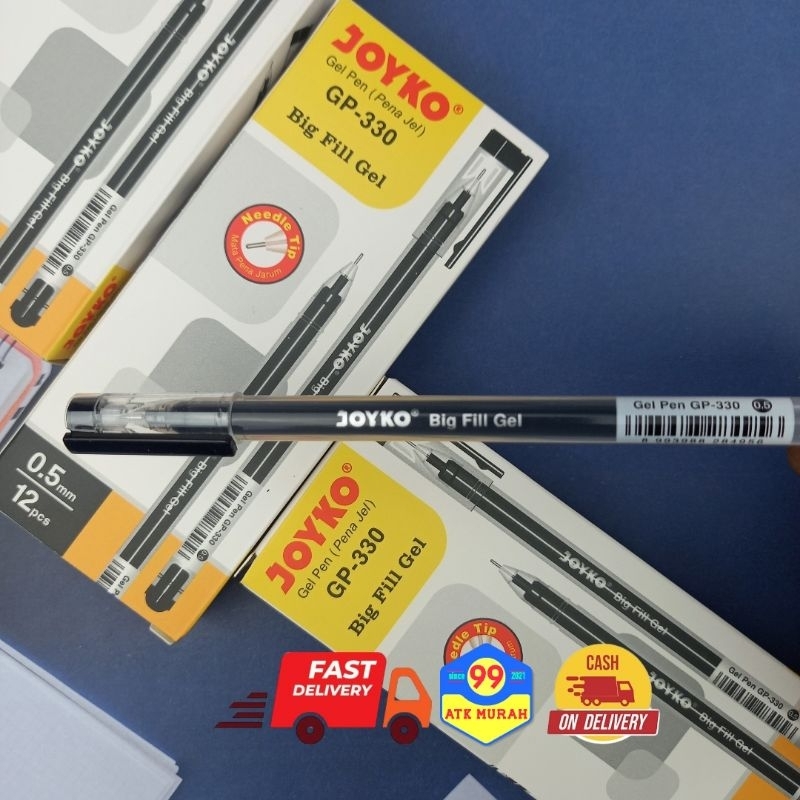 

GP-330- Pulpen Gel JOYKO/Pena Gel Hitam/Pen/Pulpen Murah