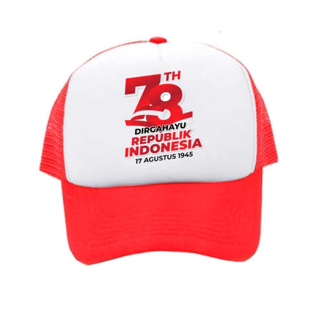 TOPI TRUCKER / JARING TERMURAH SPESIAL HARI KEMERDEKAAN REPUBLIK INDONESIA 17 AGUSTUS