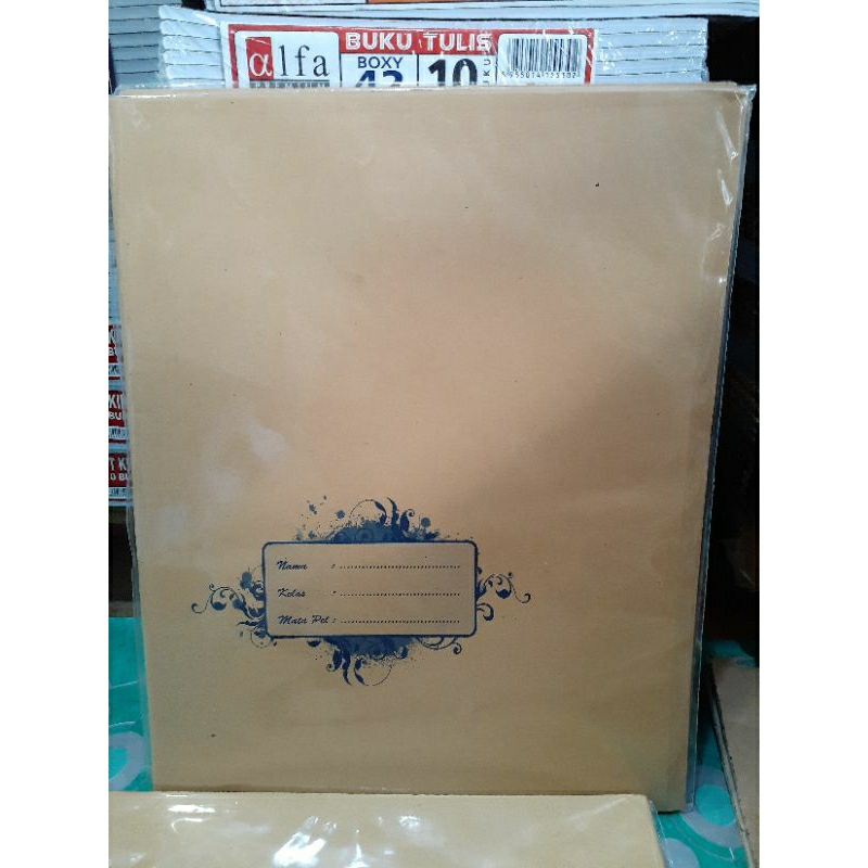 

SAMPUL BUKU COKLAT BAMBOO / SAMPUL BUKU KUARTO / SAMPUL BUKU TULIS POLOS ( 10pcs)
