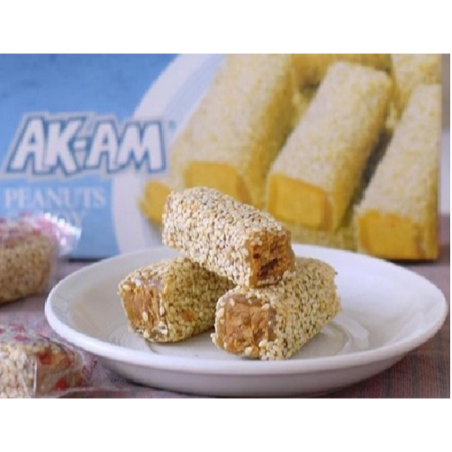 

A1 ASLI AK-AM Peanut Candy / Teng Teng Ak AM /Kacang Tumbuk Ber Wijen Oleh-oleh Medan - Ak AM