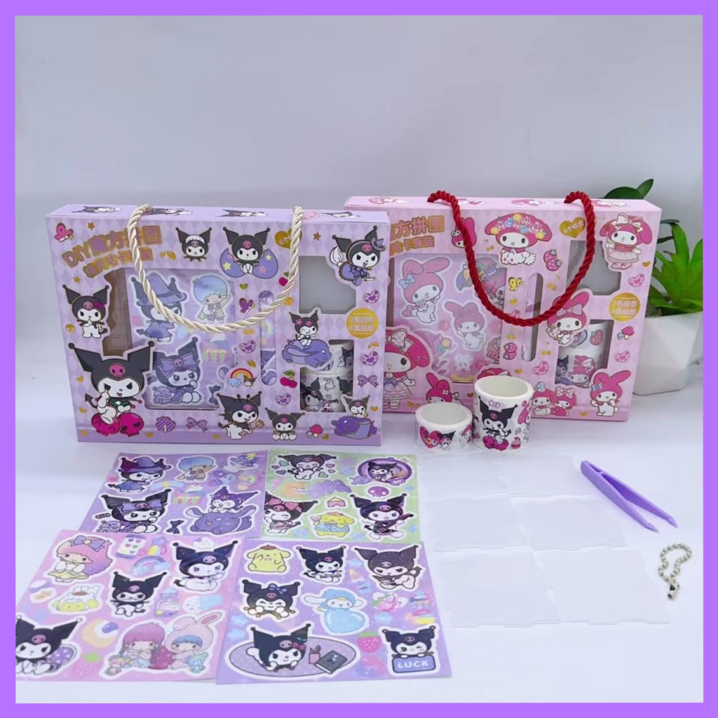 

LUCKY CAT - DIY GANTUNGAN KOTAK STIKER MOMO SANRIO | SET STIKER WASHITAPE | SET JURNALING | JOURNALING | HIASIN DIARY | STIKER DIARY | SCRAPBOOK | KUROMI | MELODY | STIKER WASHITAPE MOMO | WASHITAPE SANRIO