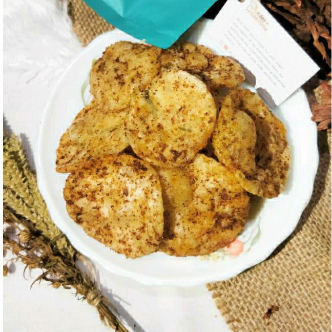 

keripik cireng tabur kelapa manis