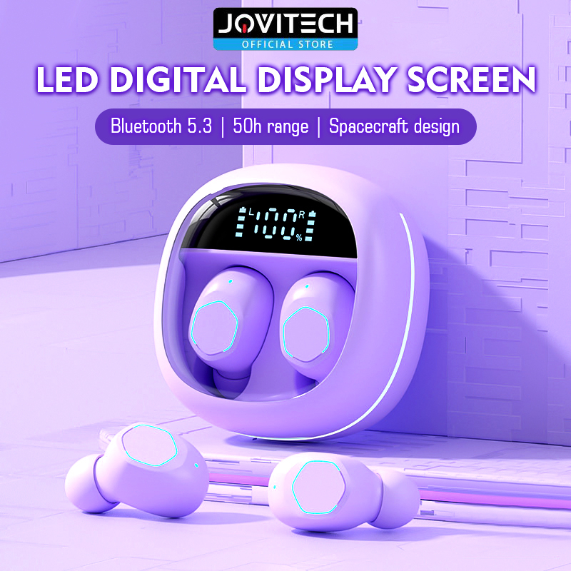 Jovitech Macaron TWS Bluetooth Earphone In-ear Earbud With Digital Display Gaming Earphone Ultra HD 