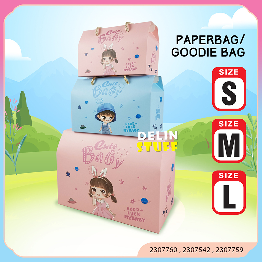 

Goodie Bag Ulang Tahun Anak Tas Ulang Tahun Anak Paper Bag Ulang Tahun Anak Tas Bingkisan Ulang Tahun Anak Cute Baby size S M L (2307914, 2307760 2307759)