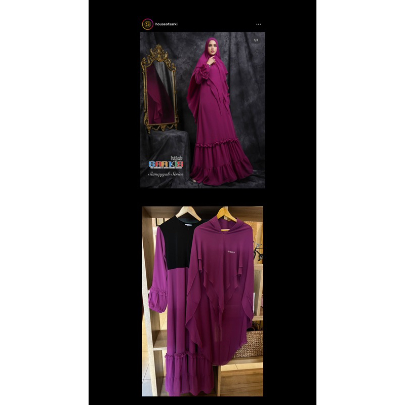Sarkis Preloved Gamis Set Khimar