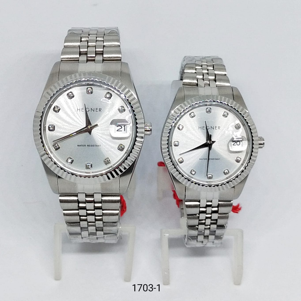 Jam Tangan Original Couple Pasangan HEGNER HW 1703-1