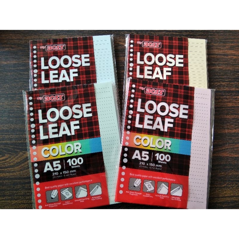 

LOOSE LEAF BIG BOSS A5 100 WARNA