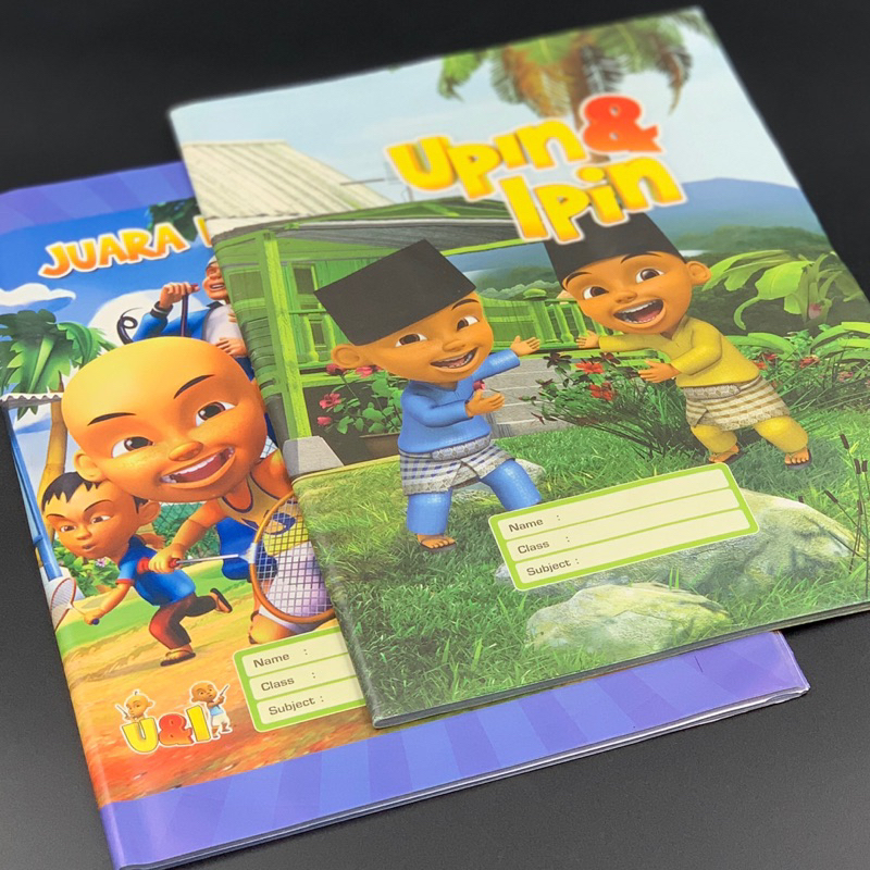 

Sampul buku motif upin ipin isi 25lbr