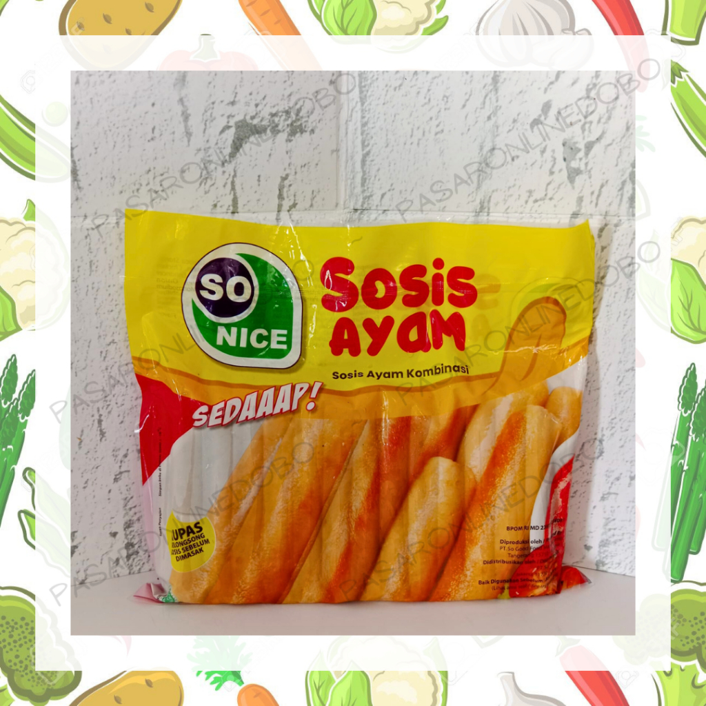 

SO NICE SOSIS AYAM KOMBINASI 1KG Sonice Chicken Sausage 1kg