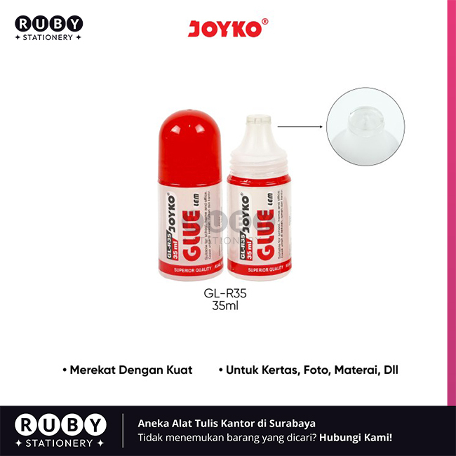 

RUBY STATIONERY Lem Kertas Cair GL-R35 (35ml) Joyko - Glue Liquid