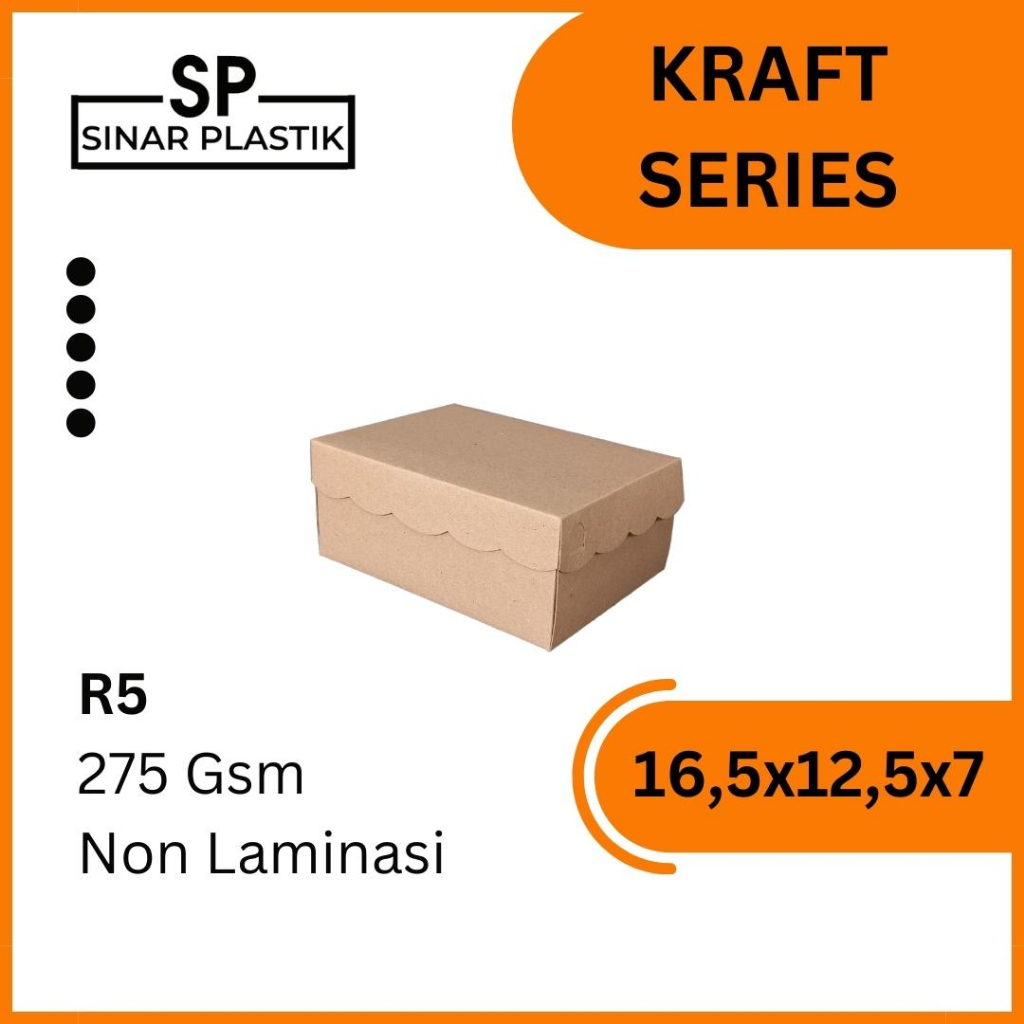 

Dus Kraft Renda 16,5x12,5x7 / Dus Snack Coklat / Box Makanan SN. [Min Order 5pcs]