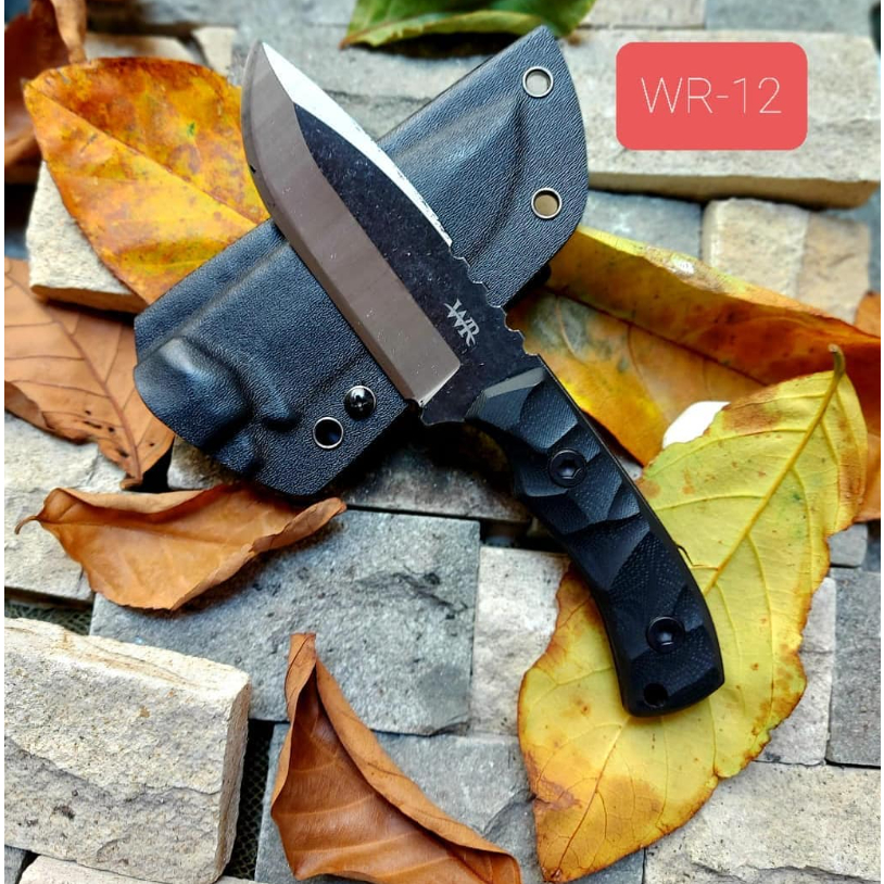 RB Baca Deskripsi / Pisau Tactical Kydex WR12 Custom Laser / Pisau WR Tactical Outdoor + Holster Dan