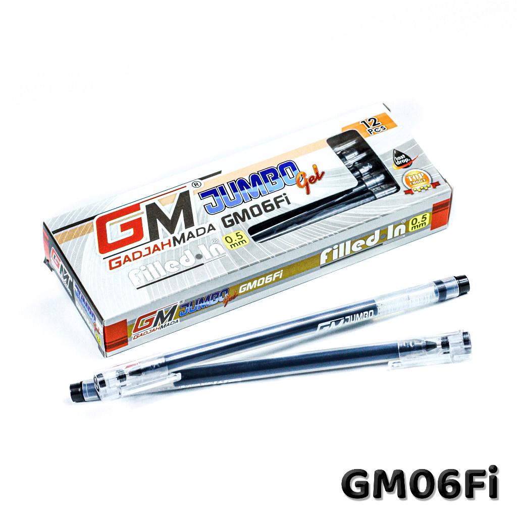 

Gelpen Pena Pulpen GadjahMada GM-06Fi JUMBO GEL 0,5mm