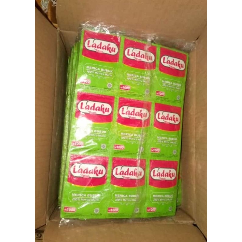 

Ladaku 100% asli merica bubuk 1renceng 12bks/ Lada putih