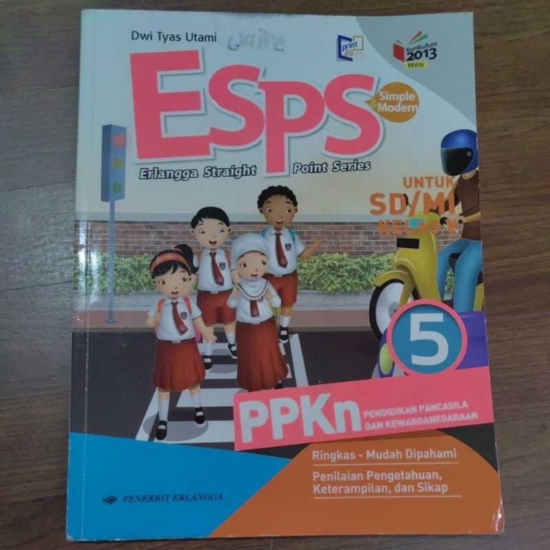 

ESPS Buku Bekas Second PPKn EL 5 Kelas V SD Erlangga