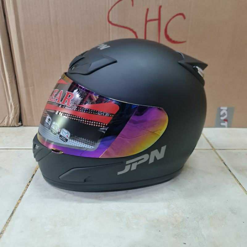 HELM JPN FULL FACE POLOS / FULL FACE MURAH / HELM GANTENG