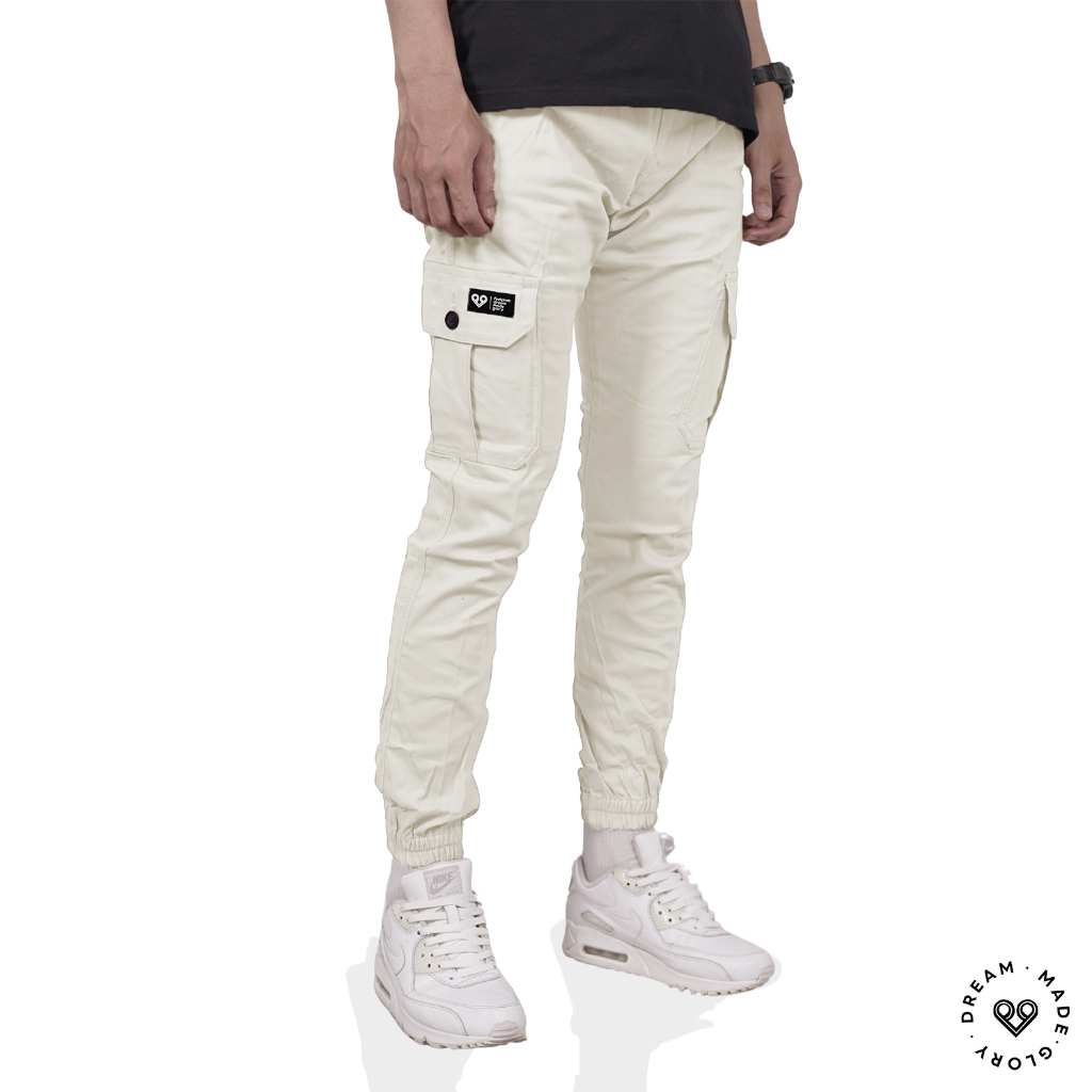Jogger Cargo - Tora - Cream by Feel Denim