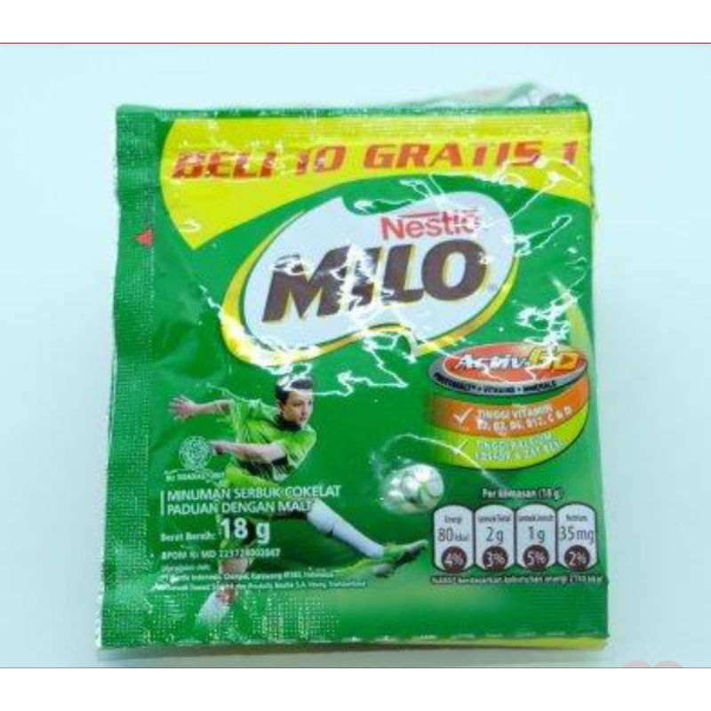 

Milo Sachet 1 Renceng isi 10 + 1 22gr