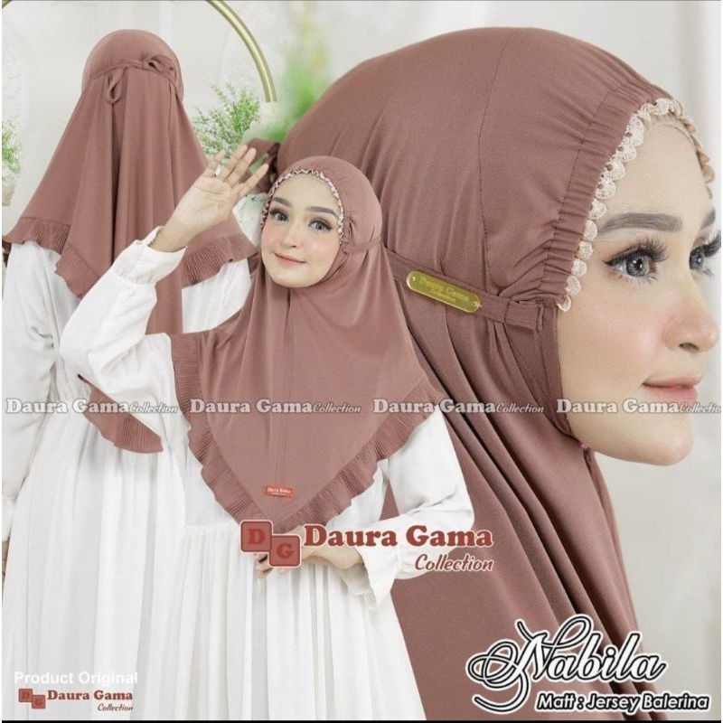 Hijab bergo Renda bergo Maryam/jilbab renda tali/bergo Maryam Kerut
