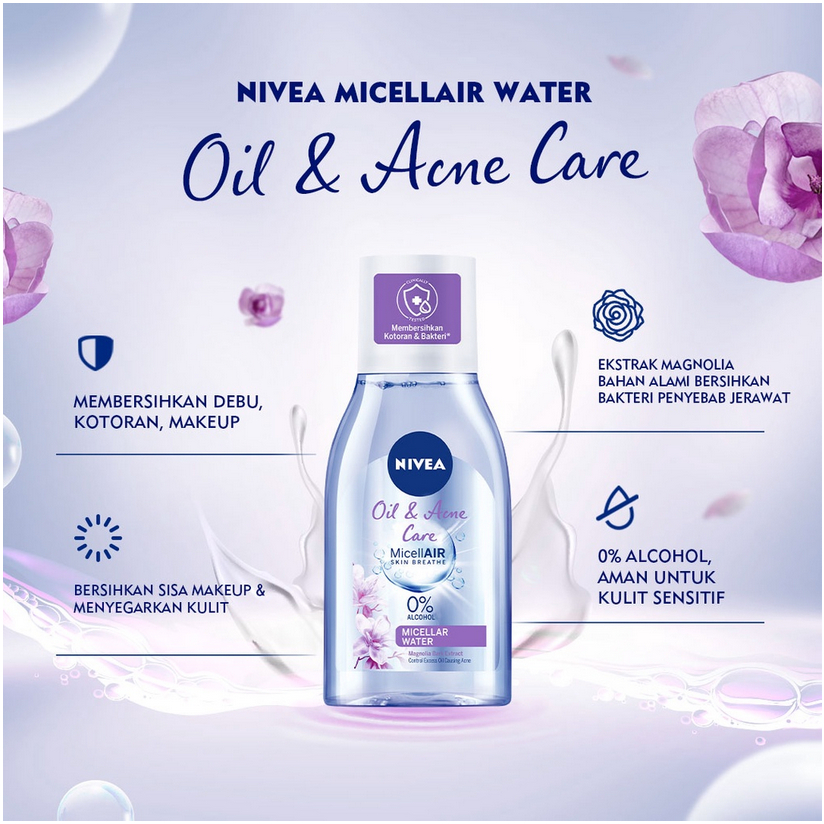 NIVEA Micellair Oil &amp; Acne Care // Pearl Bright // Pearl White // Hydration // Black Xpert Micellar Water