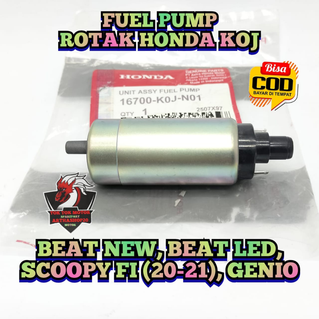 ROTAK POMPA BENSIN KOJ MOTOR HONDA BEAT DELUXE , BEAT STREET NEW , SCOOPY NEW LED , GENIO LOTAK POMP