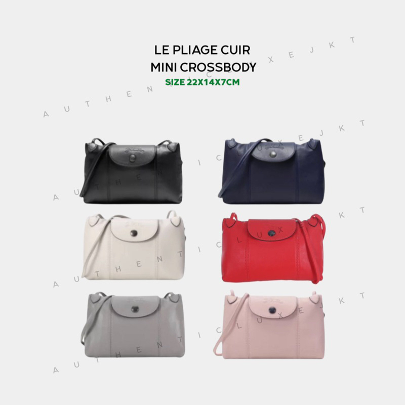 [READY] LC LE PLIAGE CUIR LEATHER MINI CROSSBODY