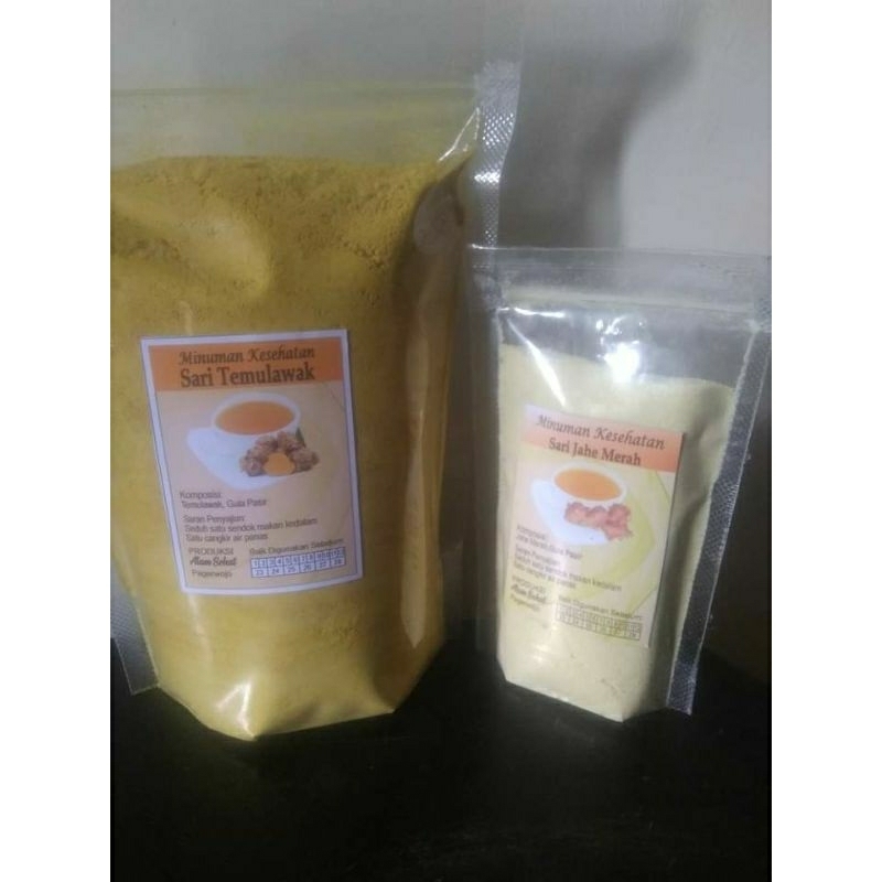 

sari temulawak instan kemasan 750gr free 100gr