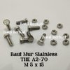 baut mur stainless m5x15 baut mur hexagon stainless m5 x 15 mur baut stainless 5x15 mur baut stainle