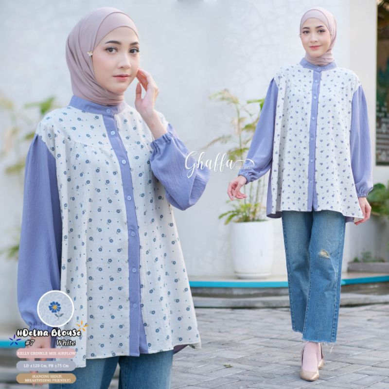 DELNA BLOUSE #7 ATASAN JUMBO BY GAFFA THE LABEL