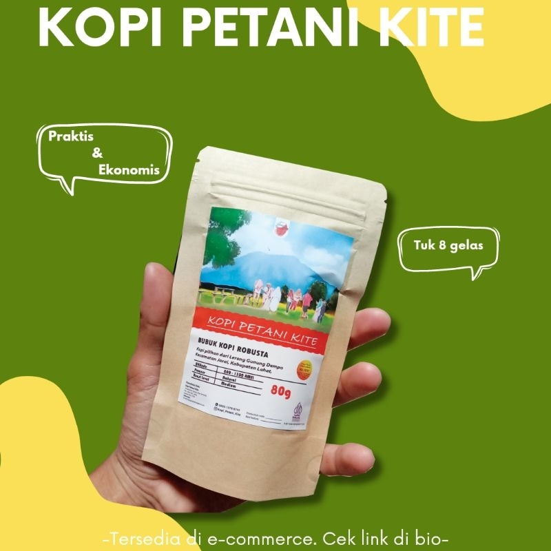 

KOPI PREMIUM 80g ekonomis & praktis( Lereng Gunung Dempo)