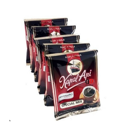 

kopi kapal api 10 sachet - 1 renceng + Gula - 24 gram